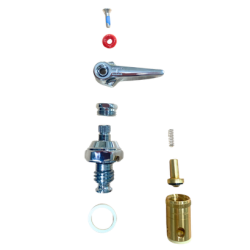 STB0257 T&S Zinc Lever Handle  / Brass Stem Replacement